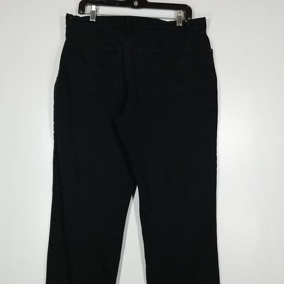 Sonoma Jeans Women's Size 16 Average Life and Style Black Denim Straight Leg - Picture 4 of 9